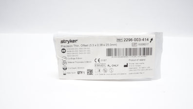 Stryker 2296-003-414 Precision Thin Offset 5.5 x 0.38 x 25.0mm (x)
